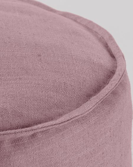 Puf Maelina rosa Ø 42 cm