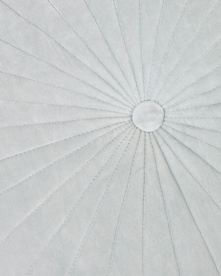 Cojín redondo Brunetta de terciopelo turquesa claro Ø 35 cm