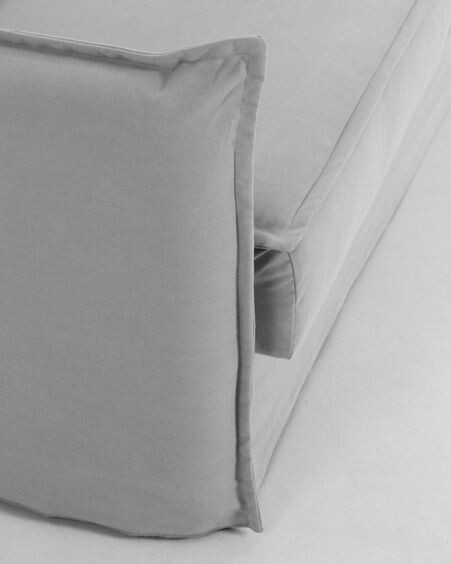 Sofá cama Samsa 2 plazas poliuretano gris 140 cm