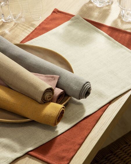Set Samay de 4 manteles individuales rosa