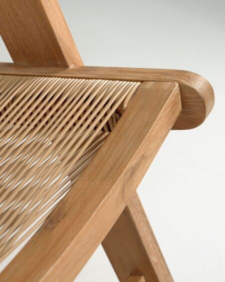 Sillón Geralda madera maciza acacia con acabado natural FSC 100%
