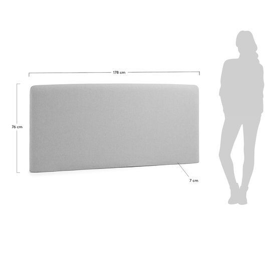 Funda cabecero Dyla gris 178 x 76 cm
