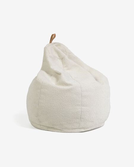 Puf Vicka borreguito blanco Ø 70 cm