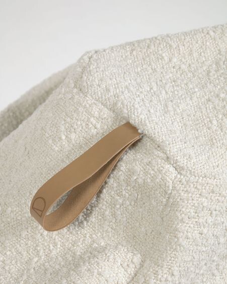 Puf Vicka borreguito blanco Ø 70 cm