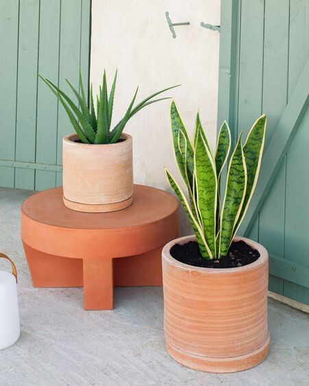 Mesa de centro redonda exterior Vilena de terracota Ø 60 cm