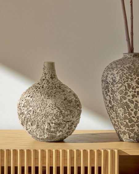 Jarrón mediano Amaranta gris 25 cm