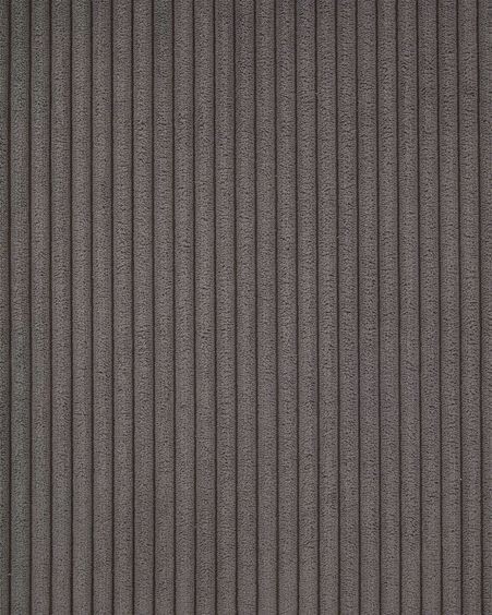 Sofá rinconero Blok 5 plazas pana gruesa gris 320 x 290 cm
