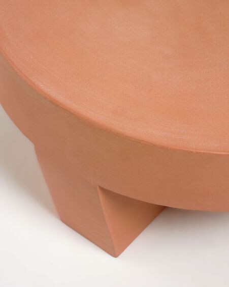 Mesa de centro redonda exterior Vilena de terracota Ø 60 cm