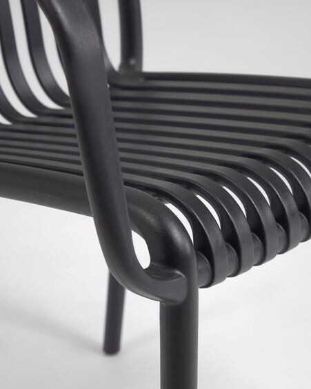 Silla de exterior Isabellini negro