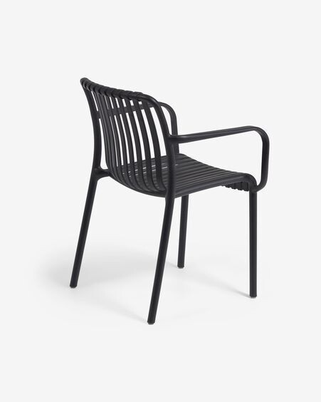 Silla de exterior Isabellini negro