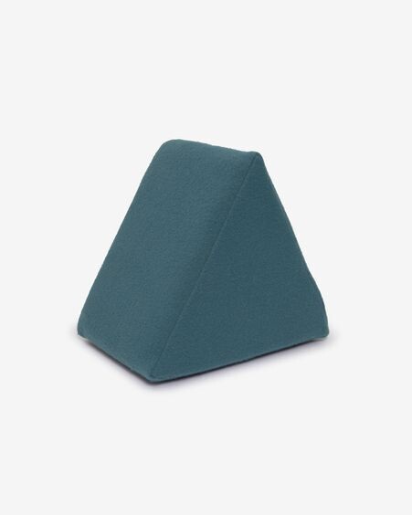 Puf triangular Jalila azul 25 x 25 cm