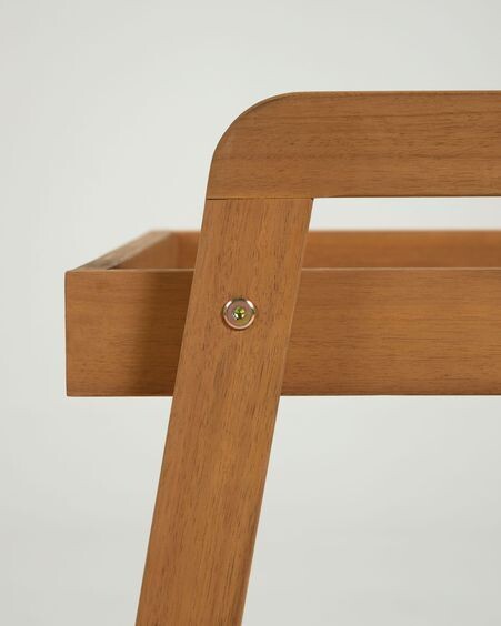 Mesa camarera de exterior Felisa madera maciza acacia 55 x 73 cm FSC 100%