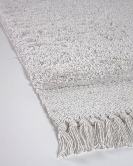 Alfombra de baño Nilce 100% algodón blanco 40 x 60 cm