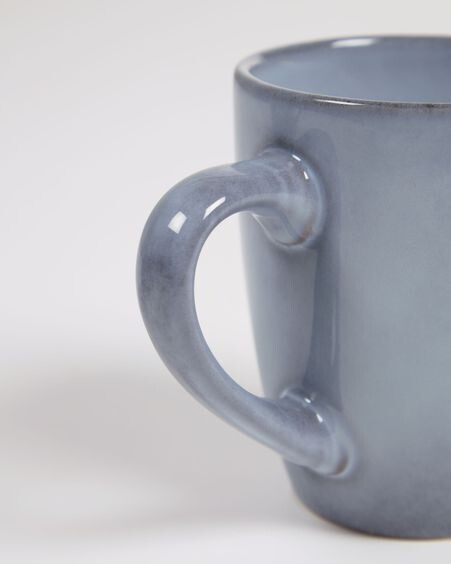 Taza Airena de cerámica azul