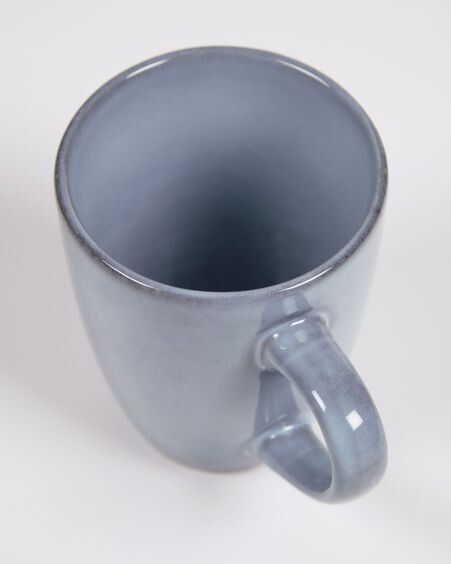 Taza Airena de cerámica azul