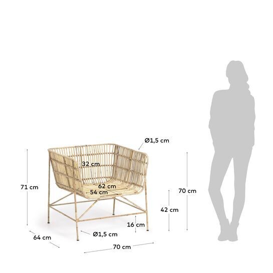 Sillón Aiala ratán