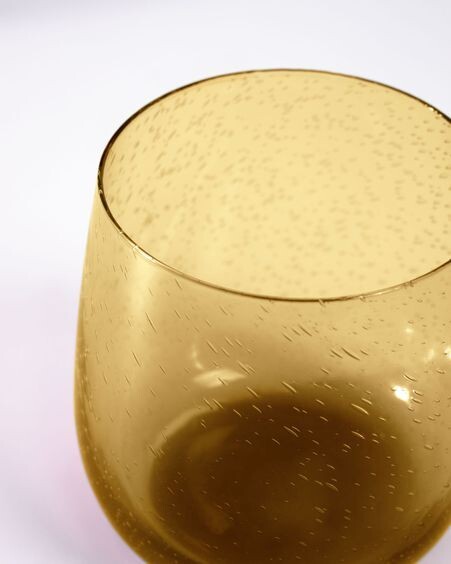 Vaso Dusnela cristal naranja