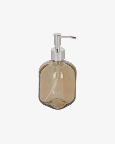 Dispensador de jabón Trella de vidrio marrón 100% reciclado