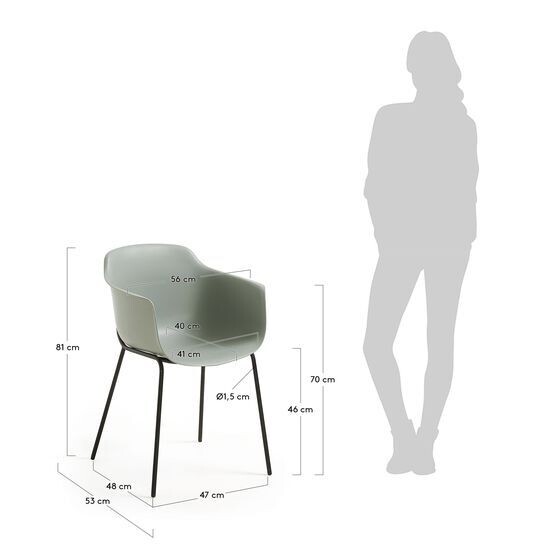 Silla Khasumi gris