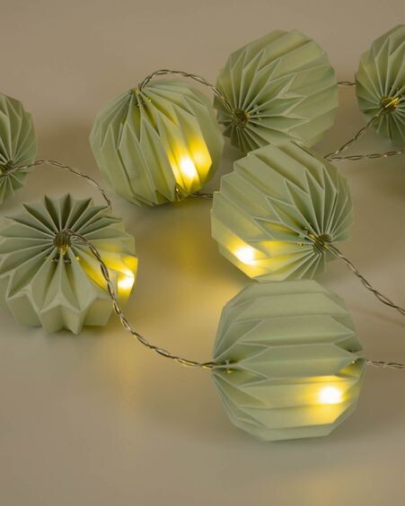 Guirnalda luminosa LED Yulia verde 2,5 m