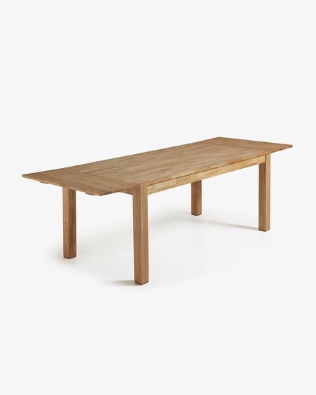 Mesa extensible Isbel 120 (200) x 75 cm madera maciza de roble