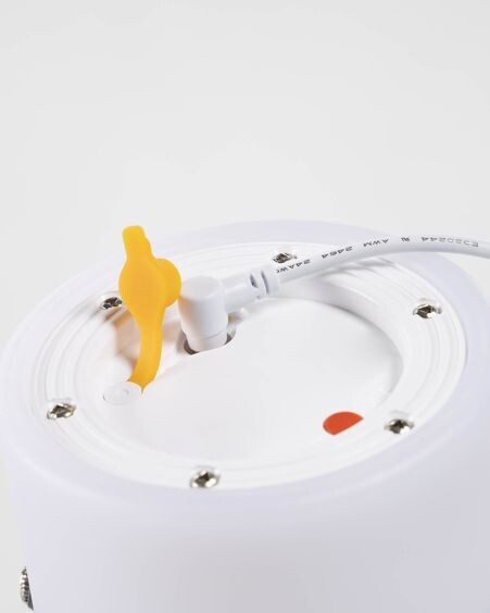 Lámpara de mesa LED mini Ridley polietileno gris