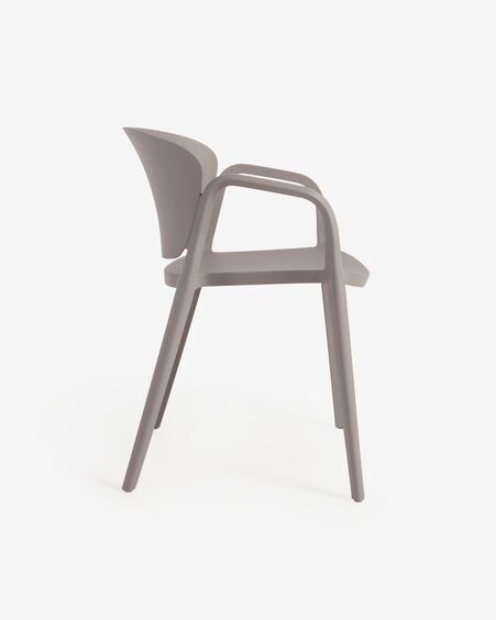 Silla 100% de exterior Ania marrón