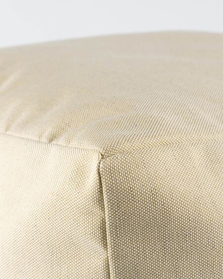 Puf cuadrado Nedra 50 x 50 cm beige