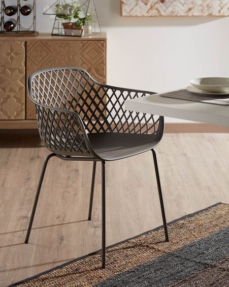 Silla de exterior Quinn gris