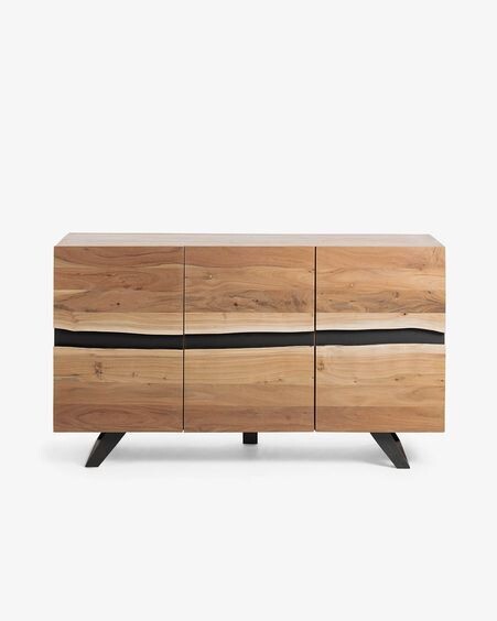 Aparador Uxia 148 x 85 cm de madera maciza de acacia