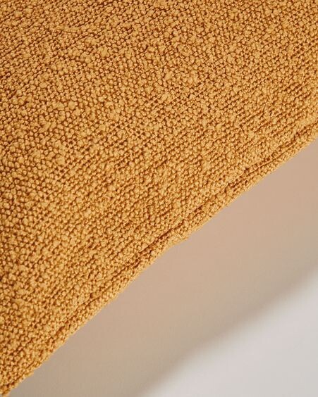 Funda cojín Vicki borreguito mostaza 45 x 45 cm