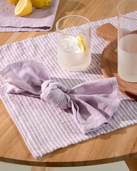 Vaso pequeño Lilli de vidrio transparente y blanco