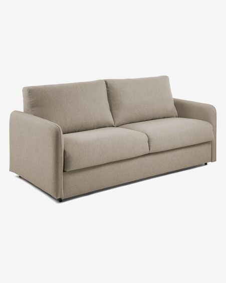 Sofá cama Kymoon 2 plazas poliuretano chrono beige 140 cm