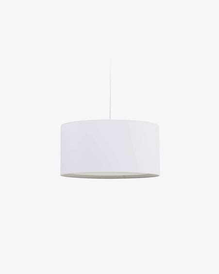 Pantalla lámpara de techo Santana blanco con difusor blanco Ø 40 cm