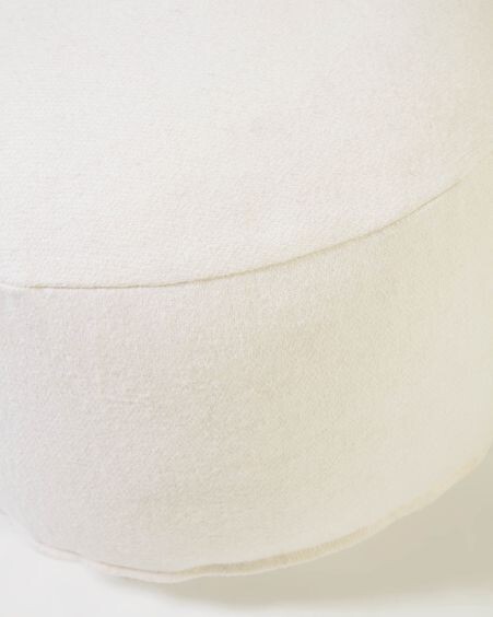 Puf redondo Flaminia blanco Ø 45 cm