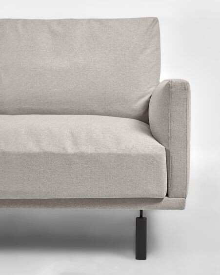 Sofá Galene 3 plazas con chaise longue izquierdo beige 254 cm