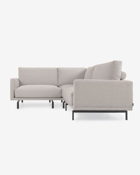Sofá rinconero Galene 2 plazas beige 207 x 207 cm
