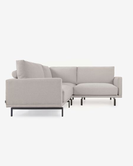 Sofá rinconero Galene 2 plazas beige 207 x 207 cm
