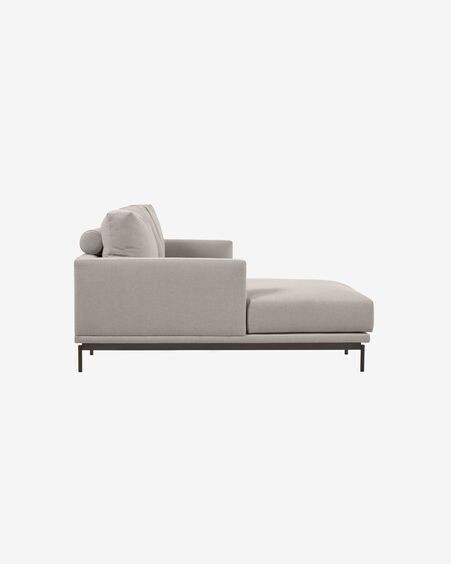 Sofá Galene 3 plazas con chaise longue izquierdo beige 254 cm