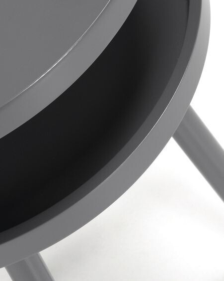 Mesa auxiliar Kurb B Ø 40 cm gris FSC MIX Credit