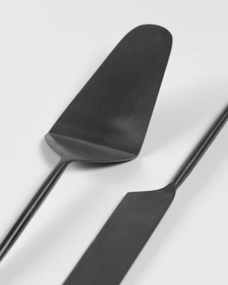 Set Fer de 2 cubiertos para pastel negro