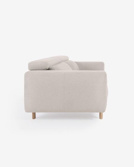 Sofá Singa 3 plazas blanco 215 cm