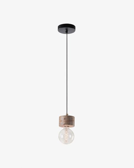 Lámpara de techo Allie de madera maciza de pino 13 cm