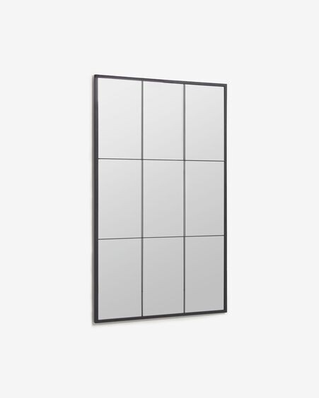 Espejo de pie Ulrica de metal negro 100 x 160 cm