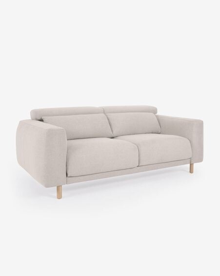 Sofá Singa 3 plazas blanco 215 cm