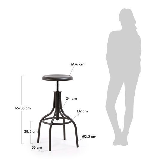 Taburete Britney altura 65-85 cm