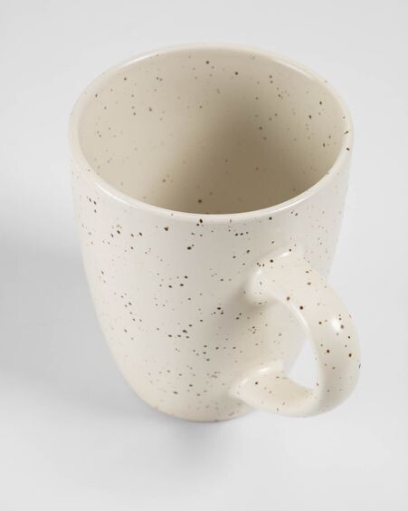 Taza Aratani de cerámica blanco