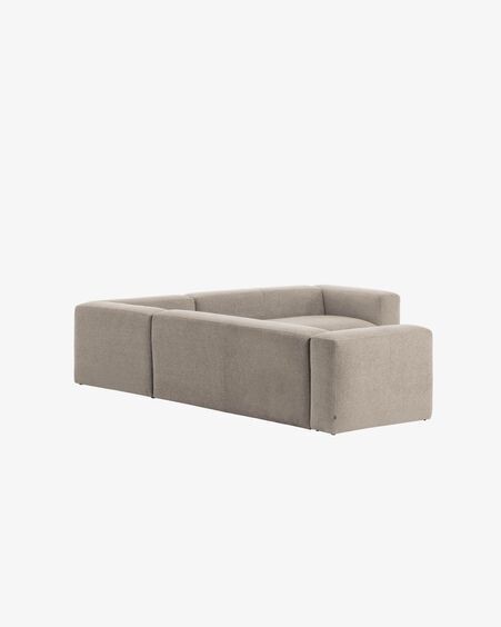 Sofá rinconero Blok 5 plazas beige 320 x 290 cm