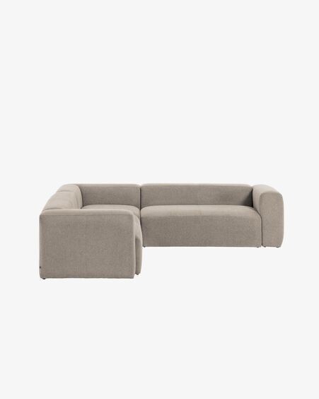 Sofá rinconero Blok 5 plazas beige 320 x 290 cm