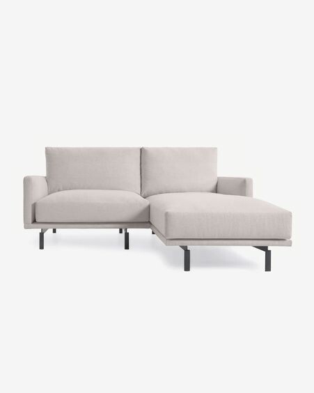 Sofá Galene 3 plazas con chaise longue derecho beige 194 cm